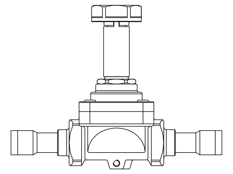 常閉電磁閥1048/M12S,內(nèi)連焊接接頭,活塞先導式