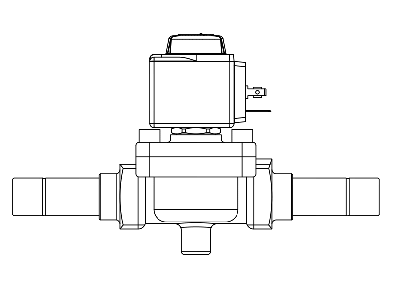 常閉電磁閥1059/9A6,內(nèi)連焊接接頭,活塞先導式