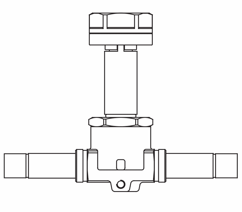 常開電磁閥1168/M10S,內(nèi)連焊接接頭,隔膜先導(dǎo)式