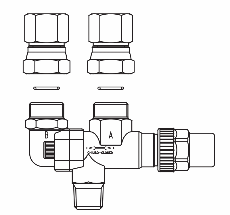 安全閥用切換閥3032/33,NPT錐形螺紋接頭