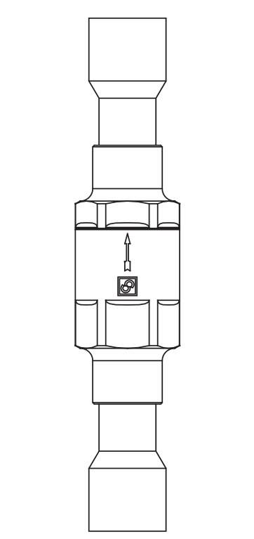 止回閥3132/2,紫銅ODS,連接直通