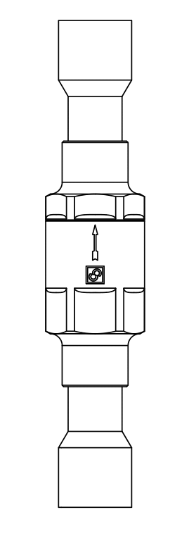 止回閥3132N/2,紫銅ODS,連接直通