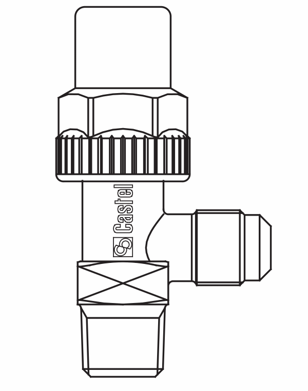 貯液器閥門6110/23,螺紋接頭