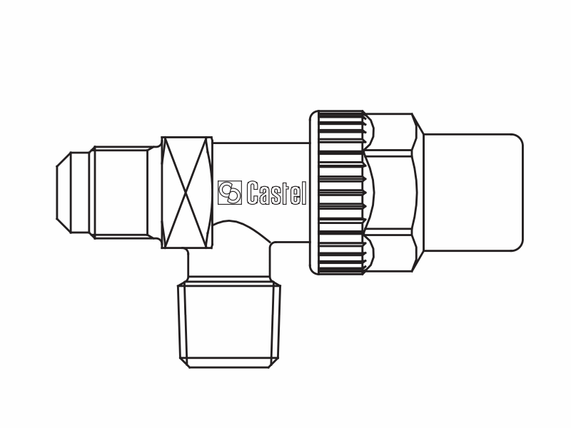 貯液器閥門6120/43,螺紋接頭